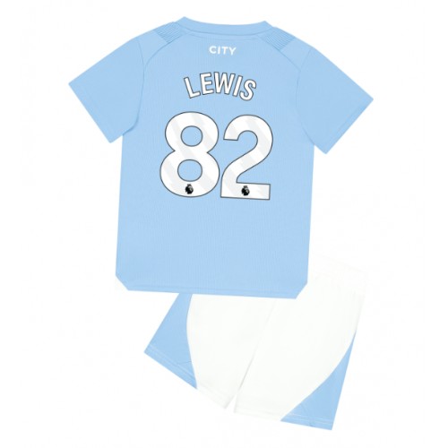 Manchester City Rico Lewis #82 Domaci Dres za djecu 2023-24 Kratak Rukav (+ Kratke hlače)